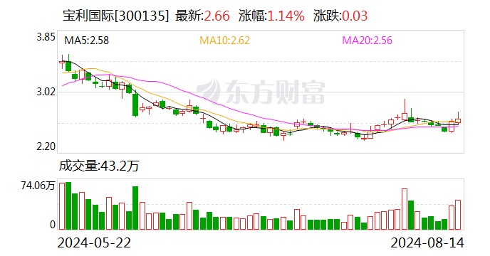 宝利国际： 出售全资子公司江四川宝利沥青有限公司100%股权